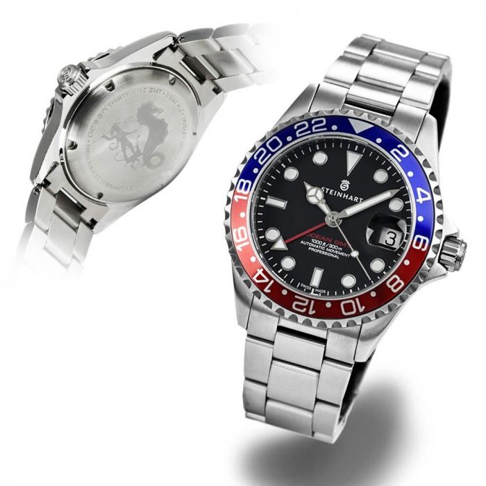 Ocean 39 GMT.2 two-tone CHOCOLATE Diver's watches with slim case | by Steinhart  Watches