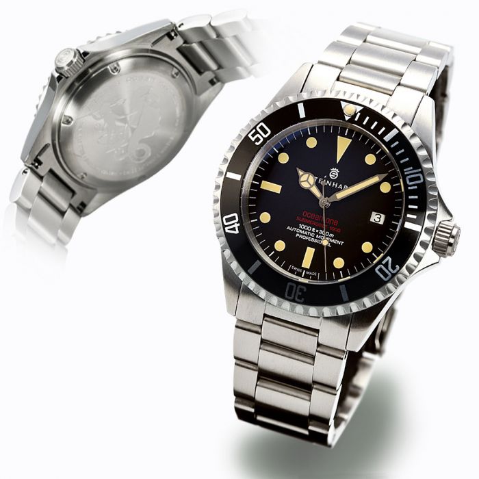 New Steinhart Ocean 39 Green Ceramic 300m Diver 39mm Swiss Automatic Oyster  - The Sutor House
