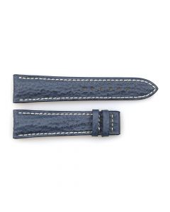 Leather strap blue for Marine Chronograph size M