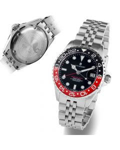 Ocean 39 GMT.2 BLACK-RED Ceramic Taucheruhr mit 300 Metern Wasserdichtigkeit | Steinhart Watches 