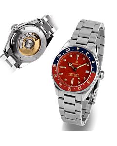 Ocean 39 vintage GMT premium red ceramic diver watch